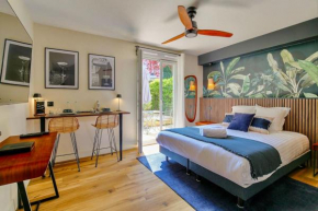 Studio chic piscine, jardin et parking, Lyon 3